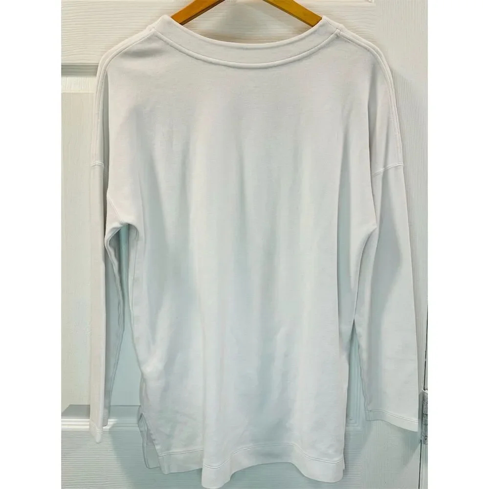 Nike Women's Crew Neck Long Sweatshirt White Size M